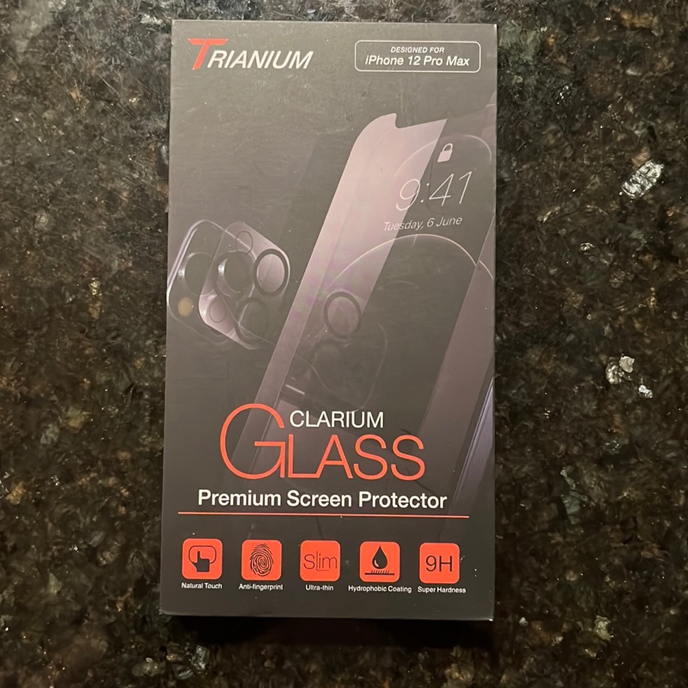 iPhone 12 Pro Max Glass Screen Protector 2pk us camera lens protectors.